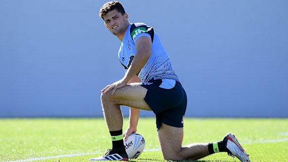 Under pressure: NSW Blues player Nathan Cleary.