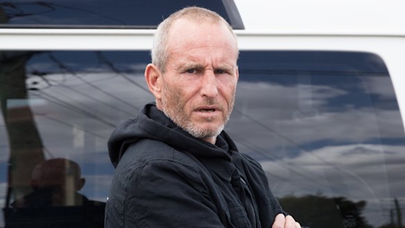 Dean Pollard outside Taree Courthouse.