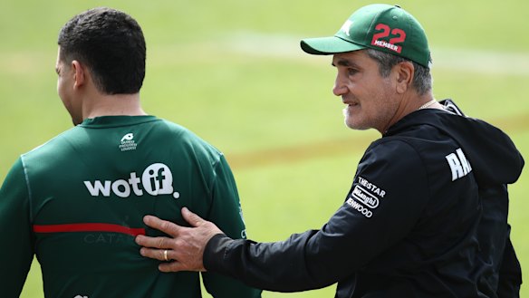 Mario Fenech at South Sydney training in September.