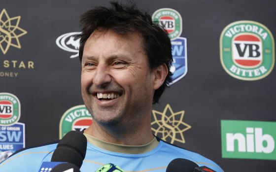 Canberra connection: Former NSW coach Laurie Daley and Wests Tigers coach Michael Maguire go way back.