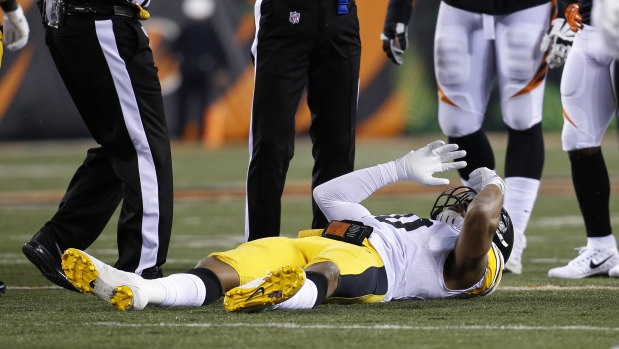 Impact: Ryan Shazier after he suffered his back injury in December 2017.