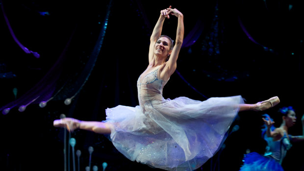 Queensland Ballet principal artist Laura Hidalgo in A Midsummer Night's Dream. 