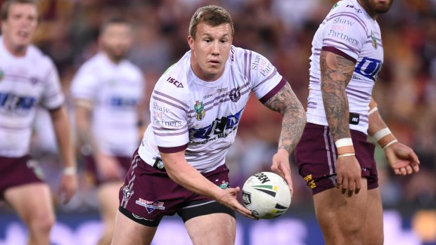 Homecoming: Trent Hodkinson wants to wear the Manly No.6 jersey again, nine years after starting his NRL career at the club.