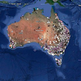 The interactive map by Aussie Farms.