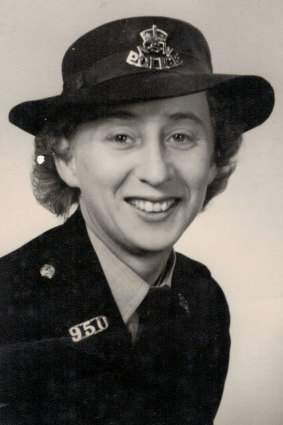 Mary Alcock, one of the first police recruits in NSW, believed to be 1950s.