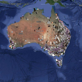 The interactive map by Aussie Farms.
