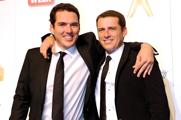 Peter and Karl Stefanovic at the 2011 TV Week Logie Awards.