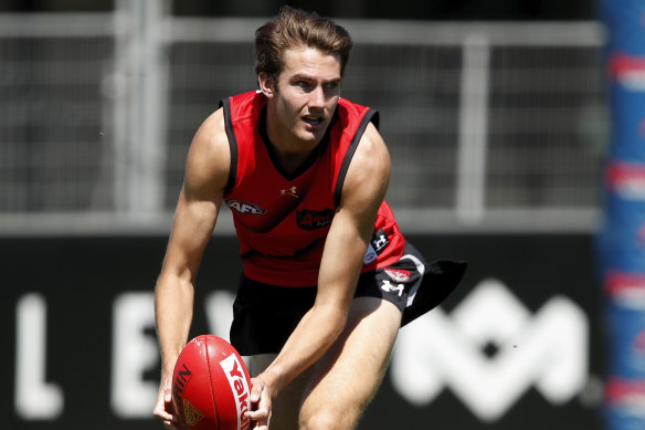 The third of Essendon’s prized top 10 selections from 2020, Zach Reid, is set to make his debut.