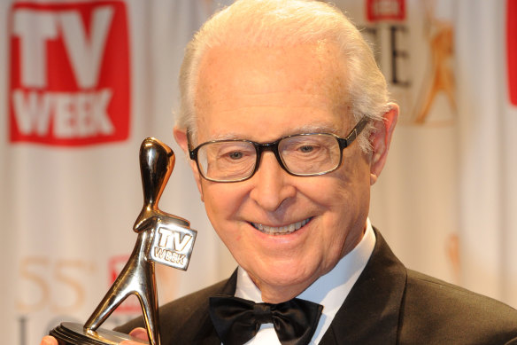 The way it was ... Brian Henderson was inducted into the TV Week Logie Awards’ Hall of Fame in 2013.