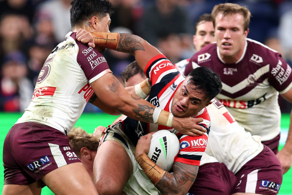 Spencer Leniu has been one of the NRL’s form front-rowers since returning from suspension.
