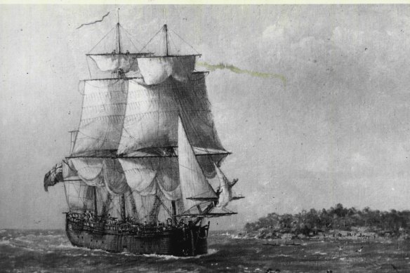 Captain Cook's landing in Australia and the shot that rang through history