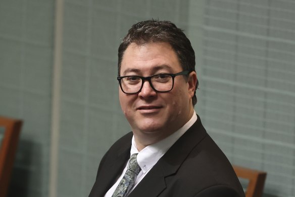 Government MP George Christensen in Parliament House earlier this year.