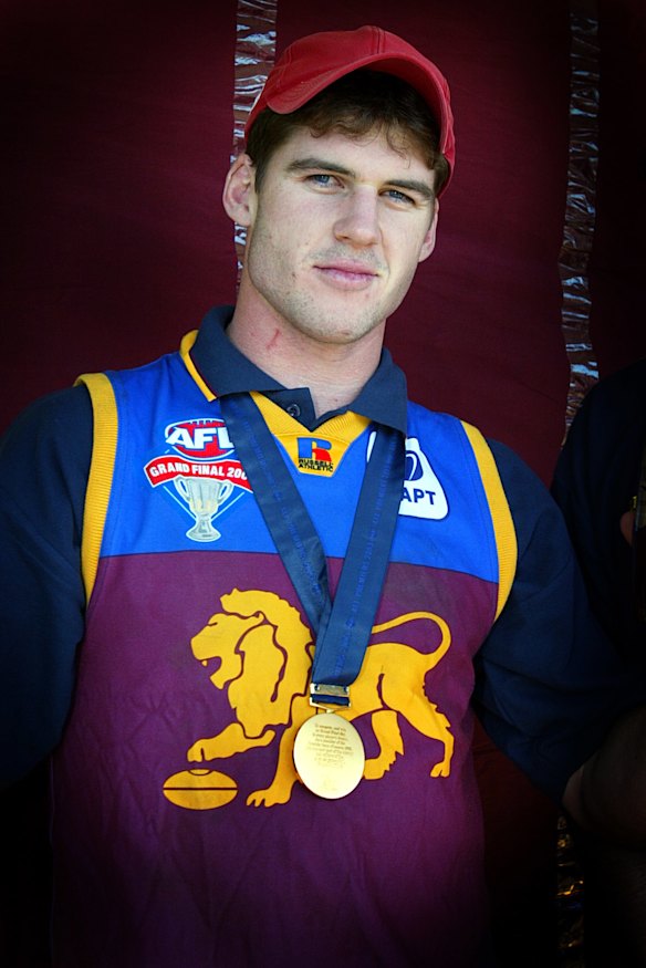 Jonathan Brown after the 2003 grand final.