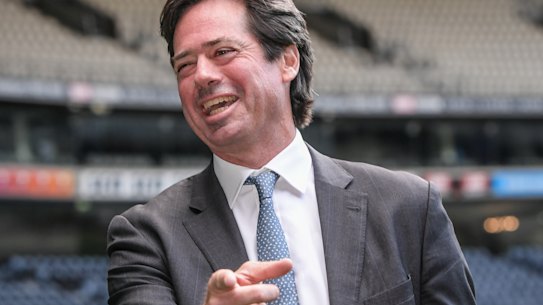 AFL boss Gillon McLachlan today.