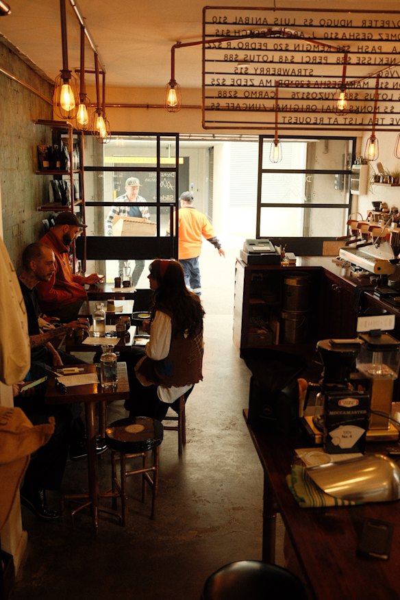 Grab a seat inside the Brunswick shop.