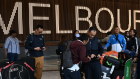 Queues at Tullamarine Airport International Terminal in Melbourne.