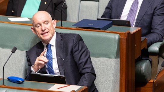 Stuart Robert during Question Time on Thursday: “I had zero involvement with this procurement and any other procurements.”