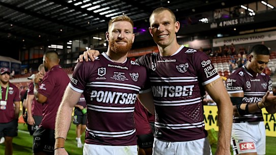 Brad Parker and Tom Trbojevic return for Manly to face Brisbane on Friday night.