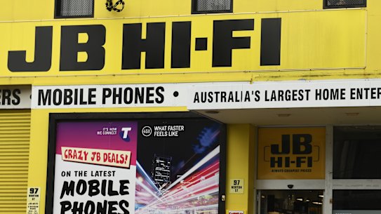 JB Hifi is pointing to green shoots. 