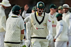 Matt Renshaw leaves the field.