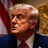 US President Donald Trump during a cabinet meeting at the White House.