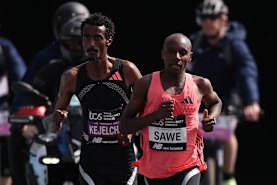 Sabastian Sawe and Yomif Kejelcha both broke the two-hour barrier.