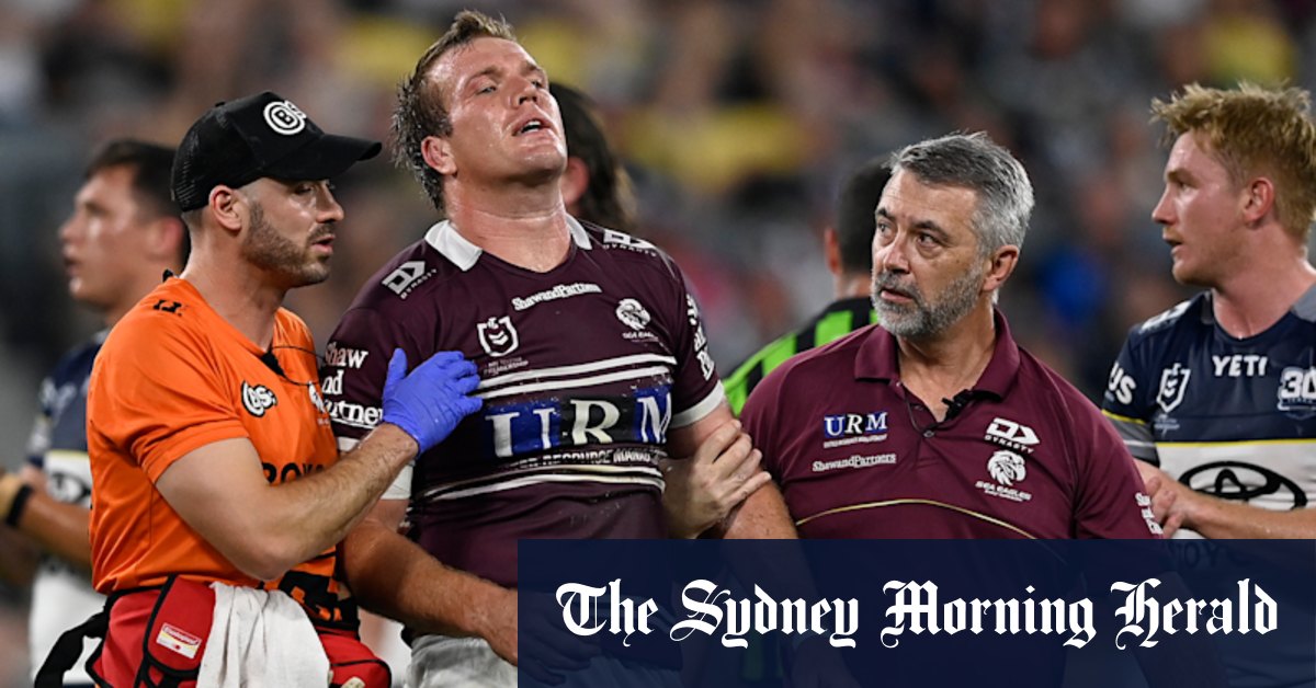 Jake Trbojevic knocked out of Origin in Sea Eagles’ win over Cowboys