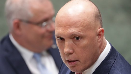 Peter Dutton in federal parliament on Tuesday.