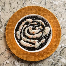 Risotto nero e bianco.