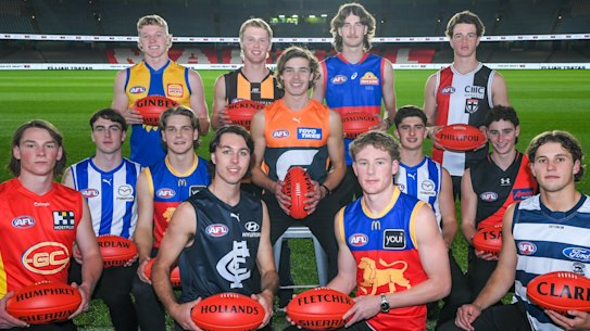 The 2022 AFL draft top 13.