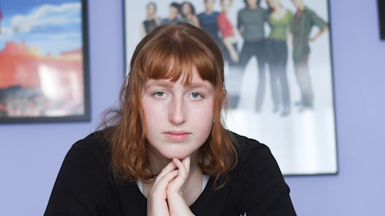 Year 11 student Katie Massey says it's important students can easily access mental health support. 