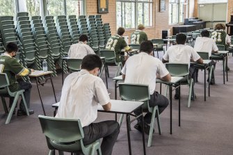 COVID caused the cancellation of some Melbourne school assessments this exam season.