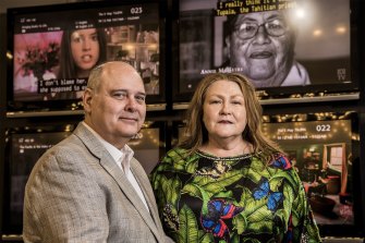 Michael Carrington, ABC’s director of entertainment and specialist programming, and Sally Riley, head of drama, comedy and Indigenous. 