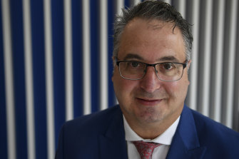 Paul Guerra, chief executive of VECCI, at his Collins Street office.