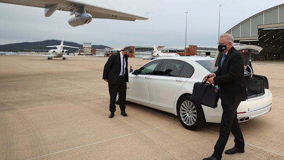 Prime Minister Scott Morrison departs from Canberra to attend the G20 summit and COP26 meetings in Glasgow.