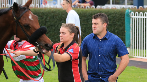 Hard worker: Trainer Scott Singleton has a decent chance at Dubbo with Holy Empress.