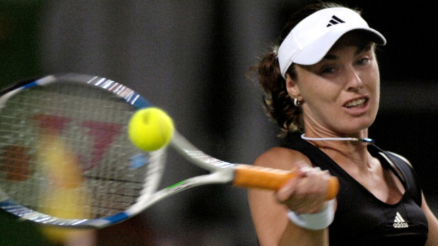 Martina Hingis, like Barty, was catapulted into the limelight at a young age.