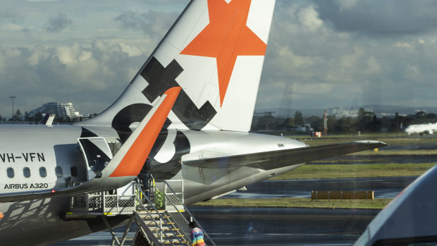 The COVID-19 infected man flew to Melbourne on a Jetstar flight.