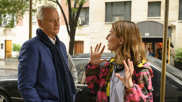 ''I always avoided the idea of working with Bill again'': Sofia Coppola and Bill Murray during the filming of On the Rocks.