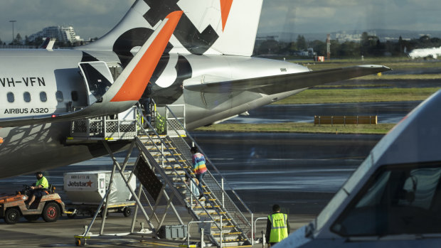 A number of Jetstar and Qantas flights between Sydney and Melbourne will be cancelled as a result of the restrictions.