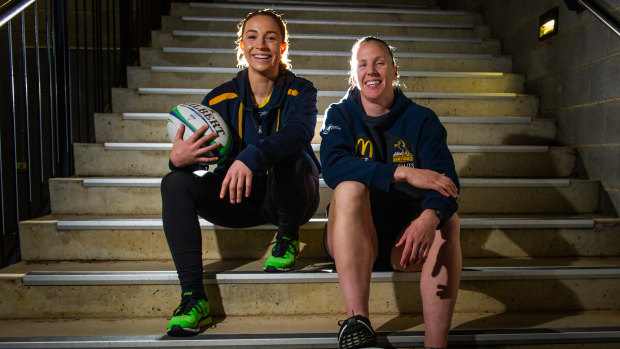 Georgia O'Neill and Shellie Milward have been picked in the Wallaroos squad.