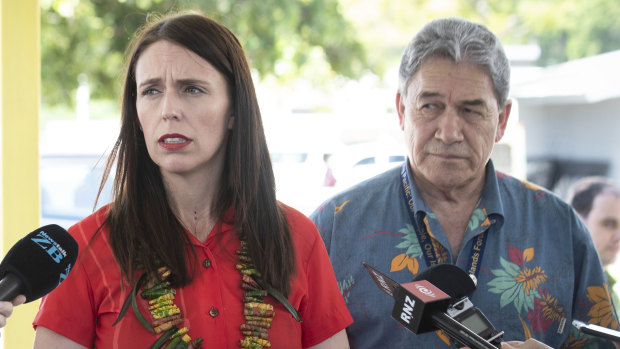 Winston Peters, right, has taken the heat off Australia put on by Prime Minister Jacinda Ardern, and asked leaders to question China's emissions.
