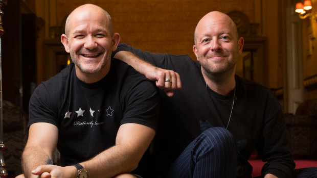 Steven Hoggett (left), movement director of Harry Potter and the Cursed Child, with director John Tiffany. The pair have been friends since they were 14.