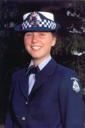 Constable Angela Taylor who was killed in the Russell Street bomb blast in Melbourne 1986.
