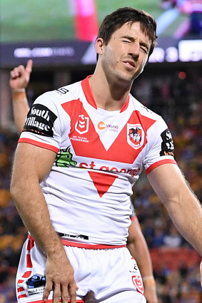 Nightmare: Ben Hunt can't hide his disappointment.