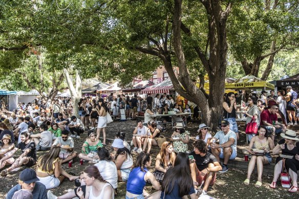 Glebe Markets is held each weekend on the grounds of the suburb’s public school.