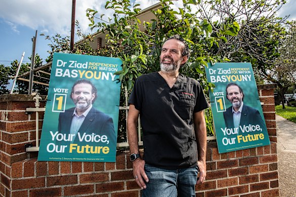 Independant candidate for Watson, Dr Ziad Basyouny.