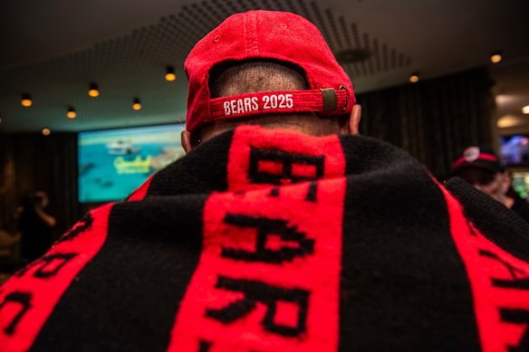 Several hundred people gathered at the Bears’ Cammeray headquarters.