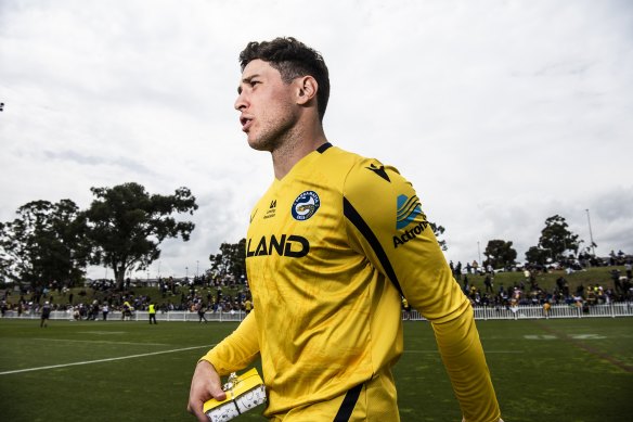 Mitchell Moses at the Eels fan day this week.