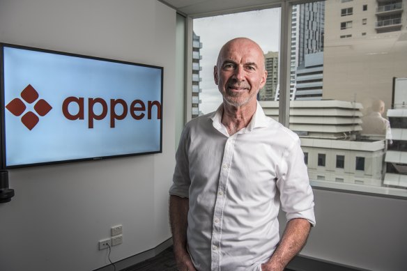 Appen’s chief executive Mark Brayan. Appen’s board indicated that it has engaged with Telus to solicit a higher offer.